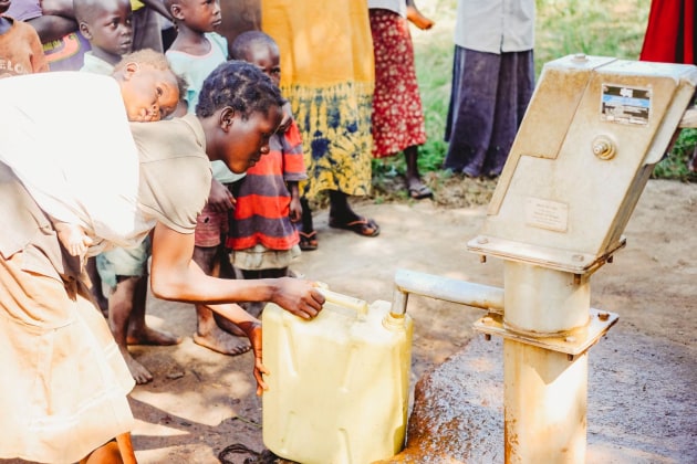 Hydroflux funds the construction of 12 drinking water wells in Northern Uganda every year.