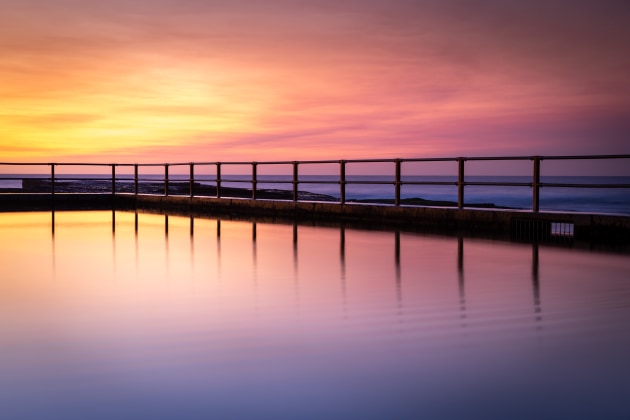 Ian Fairburn, Sunrise at Curl Curl ocean pool