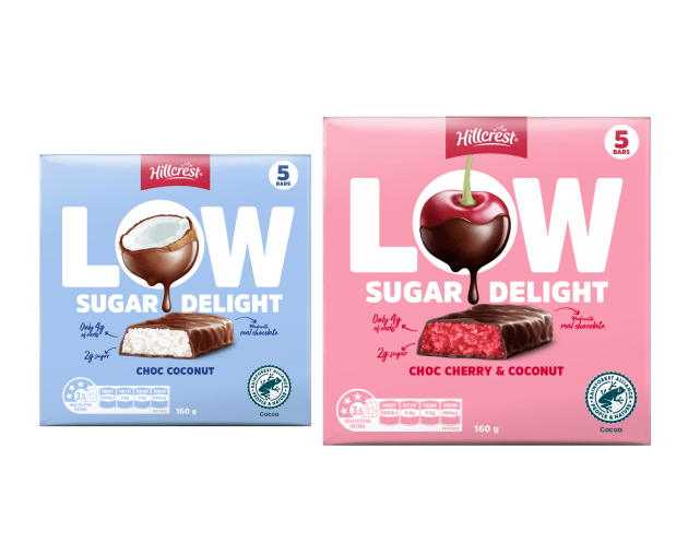 Hillcrest Low Sugar Delight range