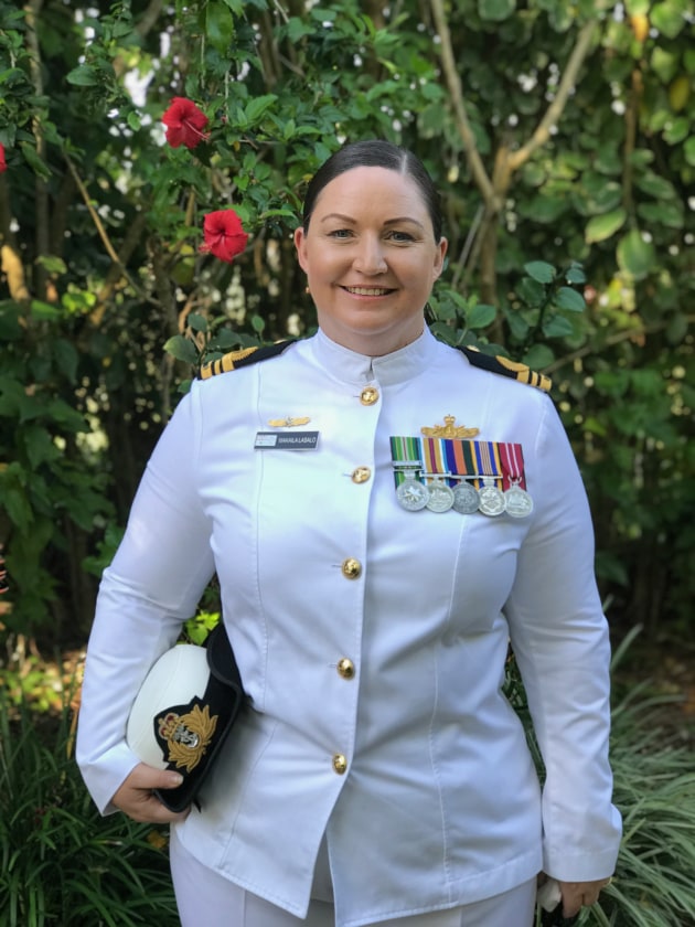 Lieutenant Commander Makaila Lasalo of the Royal Australian Navy. (Supplied)