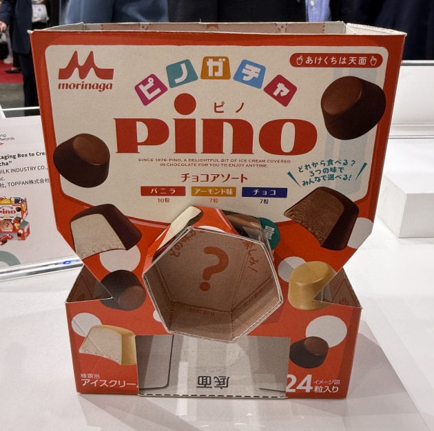 Gold winner: Ice cream packaging box to create a DIY Pino Gacha, by Morinaga Milk Industry with Toppan