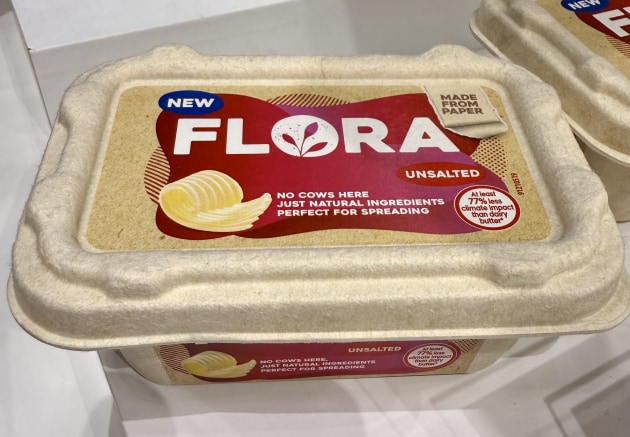 Platinum winner: Upfield's paper tub for plant-based spreads.