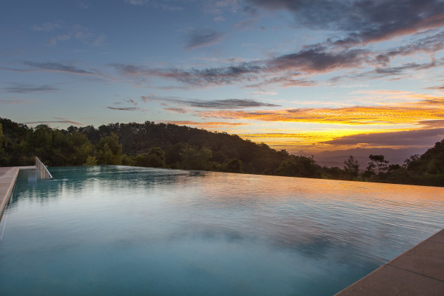 Infinity pool, O'Reilly's Rainforest Retreat, Lamington National Park, Queensland.