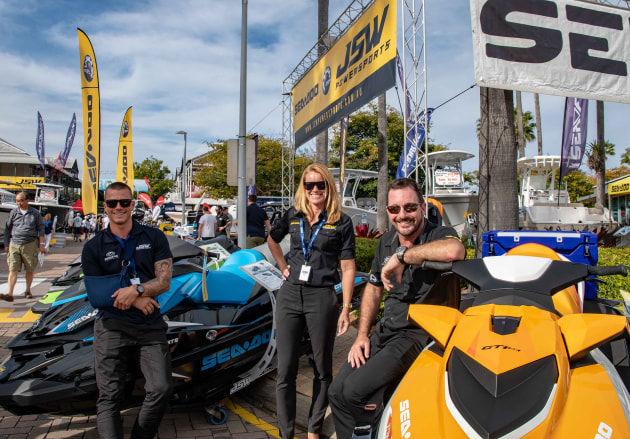 JSW Powersports has already booked its traditional position on both sides of Masthead Way.