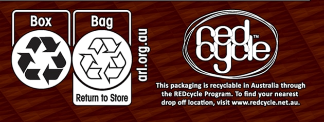 With the addition of an in-store drop off label, positioned beside the recycling label and REDcycle logo on Kellogg breakfast brands, recycling the packaging is even easier.