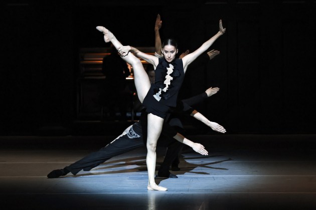 The Australian Ballet's Grace Carroll and ensemble in a scene from 'Kunstkamer'. Photo by Prudence Upton.
