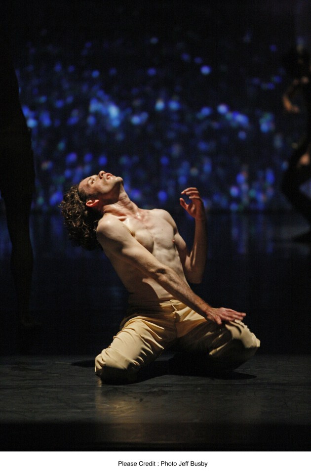 Kynan Hughes performing Sydney Dance Company's 'We Unfold'. Photo: Jeff Busby