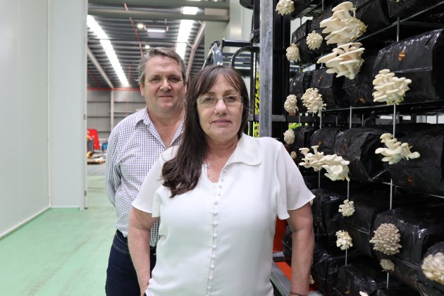 EFG chief executive Kenneth King and chief scientific officer, Dr Leanne McGrath. Image: EFG