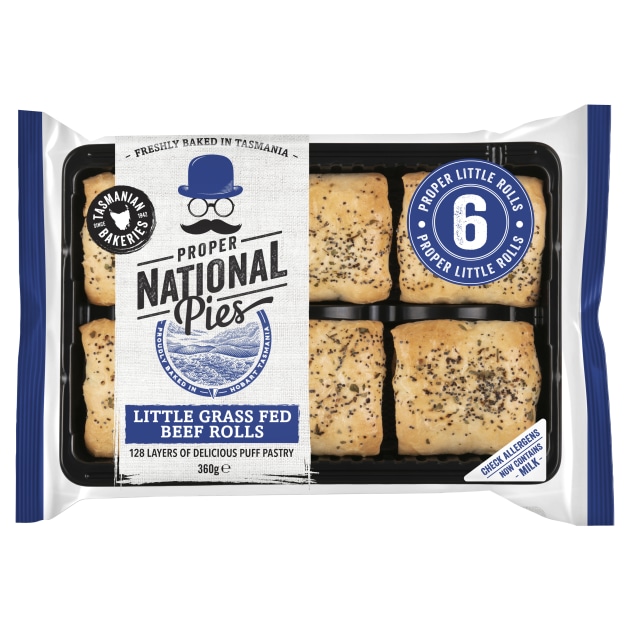 National Pies’ new Proper Littles range is available in six flavours, including a vegetarian option. Image: National Pies