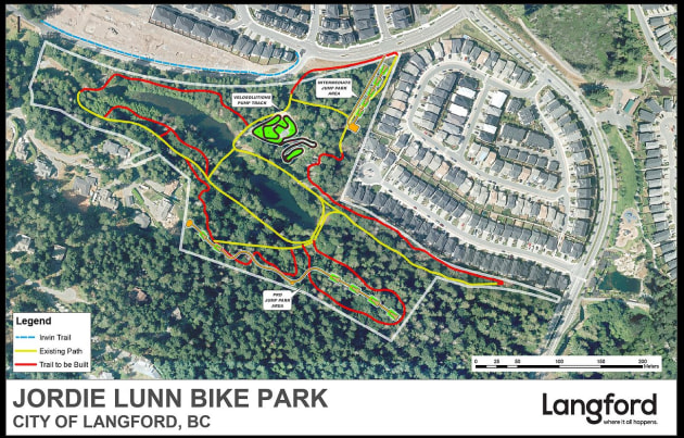 The bike park will feature a pump track, cyclocross course as well as singletrack.