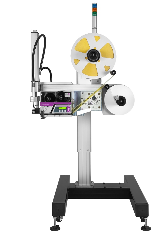 Markem-Imaje compact print and apply system.
Source: Foodmach