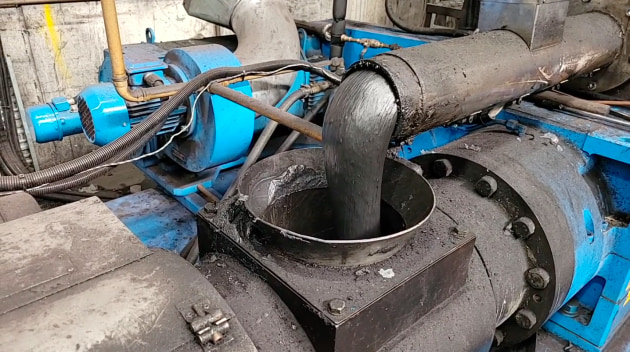 Materials are melted and homogenised into the Tonerplas process.