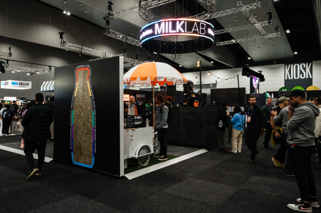 The Milklab Lane stand will be made with sustainable materials, including saveBOARD.