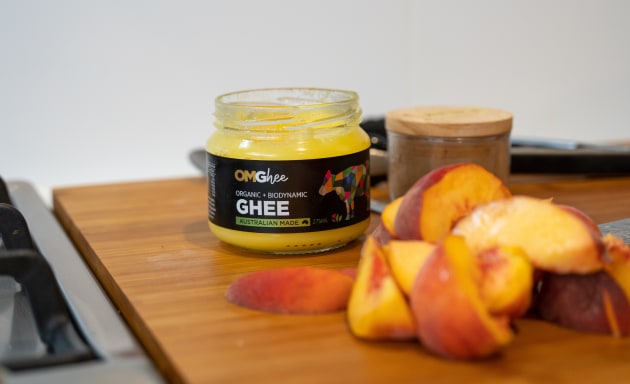 OMGhee is an organic, bio-dynamic, small batch ghee brand, born from the Covid-triggered Great Resignation by founder and former business coach Lisa Ormenyessy. (Image source: OMGhee)