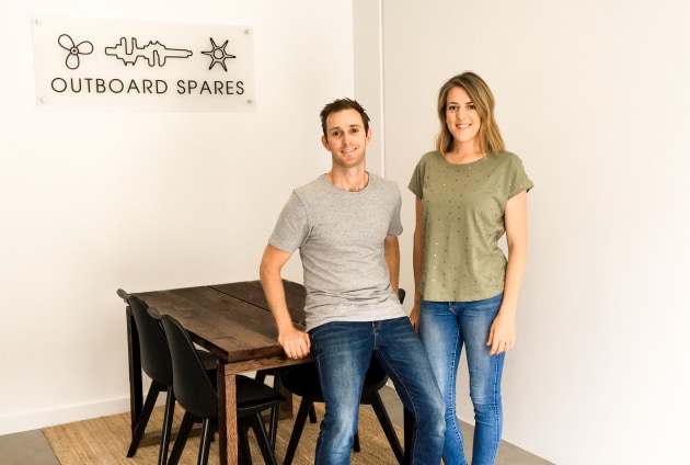 Stuart and Melissa Buckingham set up Outboard Spares to meet the needs of the local outboard engine sector.