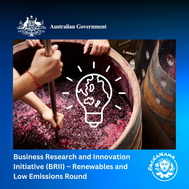 The grant will support Packamama's efforts to test the technical and commercial viability of creating sustainable packaging for Australian wines.