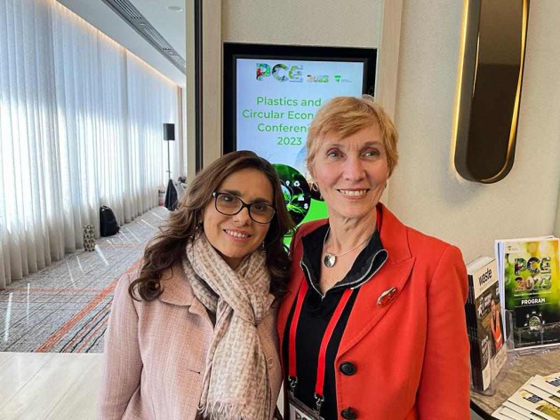 Helen Millicer (right), conference curator, with Sandra Martinez, Nestle Oceania's CEO.