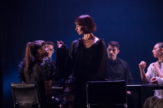 Foreground L-R: Josephine Weise and Lizzie Vilmanis. Back L-R: Jag Popham, Jake McLarnon and Isabella Hood. Photo: Photo: David Kelly.