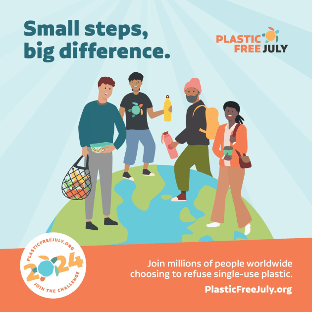 Plastic Free July is a global movement that helps millions of people be part of the solution to plastic pollution.