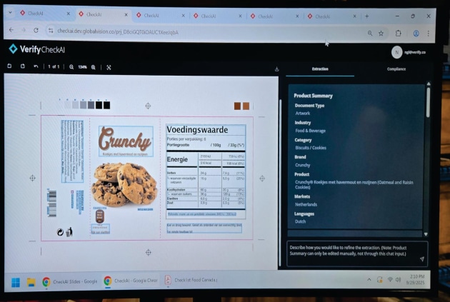 VerifyCheckAI compliance monitor by GlobalVision.