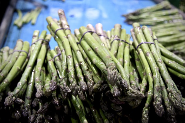 Asparagus at Raffa Fields’ packhouse.