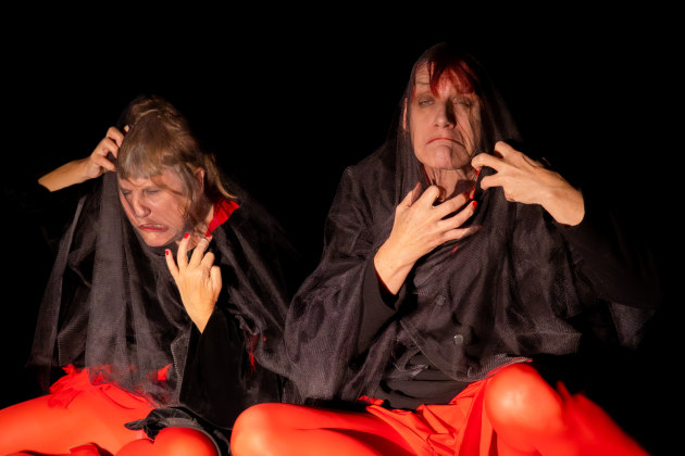 Gabrielle Leah New and Helen Smith reclaiming the crone. Photo by Leonie Van Eyke.