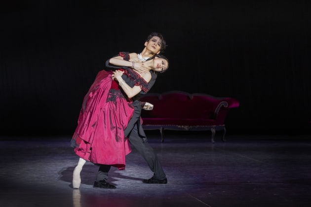 Artists of the Shanghai Ballet in 'The Lady of the Camellias'.