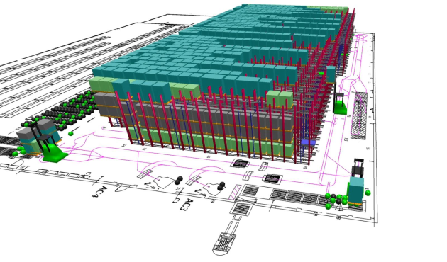 Enhanced visibility: RA’s 3D visualisation component enabled efficient stock identification and retrieval.