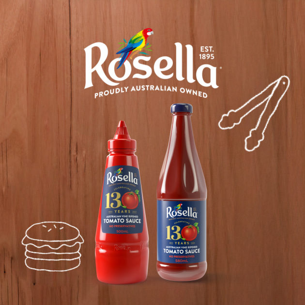 The Rosella limited-edition 130th anniversary bottles will be in stores nationwide from May.
