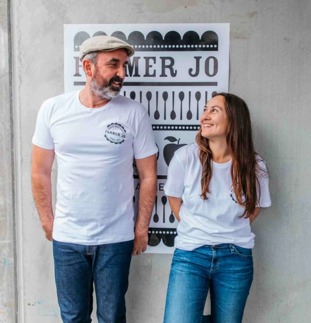 Founders of Farmer Jo - Scott and Sally Tulloch. 
From the back streets of Surry Hills to the chilled vibe of Byron Bay, the brand Farmer Jo is setting its sights on the US market with retail giant Walmart. (Image source: Farmer Jo website)