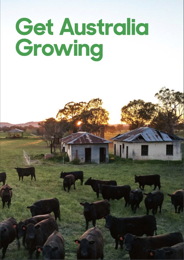 National Farmers' Federation Get Australia Growing. Image credit: From the report.