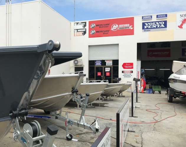 Southern Fish Marine is based at the Sandstone Point Marina on the way to Bribie Island north of Brisbane.