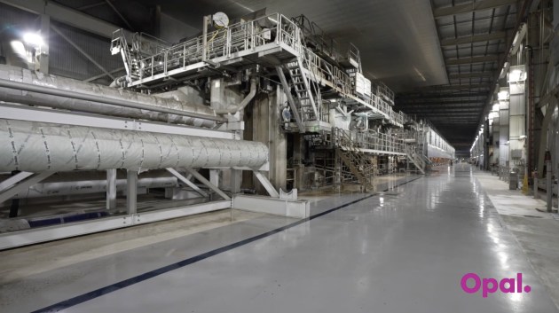 Opal's B9 paper-making machine at its Botany Mill.