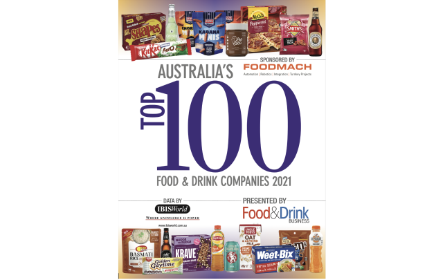 In collaboration with IBISWorld, Food & Drink Business presents this year’s Top 100 companies, a ranking by revenue of Australia’s heaviest hitters in the food and beverage sector.