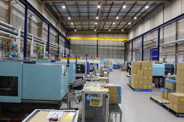 The facility implements 16 injection moulding machines, ranging from 80 to 380 tonnes, and has further expansion potential of another 700sqm.