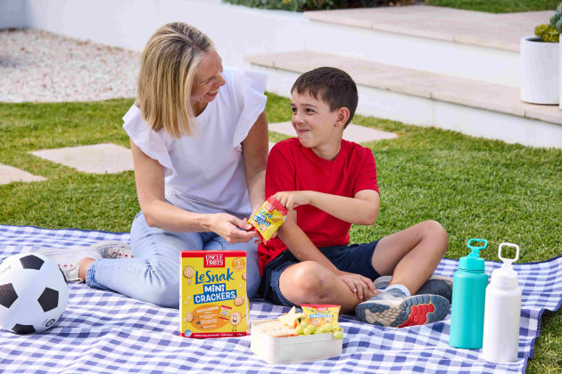 Uncle Tobys has unveiled four new snacks just in time for the start of the school year including Le Snak Mini Crackers.