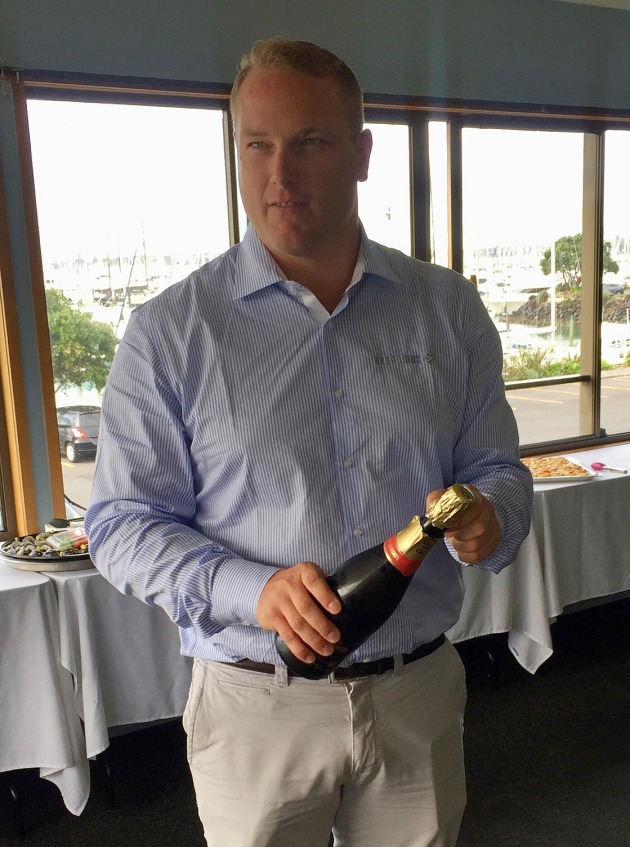 YPY NZ chairman Chris Gibbs marks the launch of the New Zealand chapter.