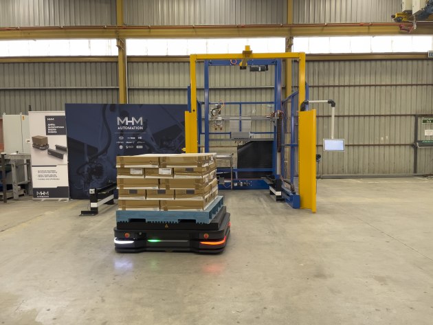 MHM Automated Robots (AMRs) and the H&C Gantry Palletister and De-Palletiser have been designed to make automation more viable for small to medium operations.