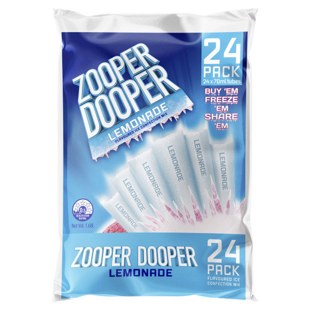 The weather forecast might be one of rain, but iconic Zooper Dooper ice blocks are out to provide a ray of sunshine. This summer will see the first ever single flavour pack on supermarket shelves.