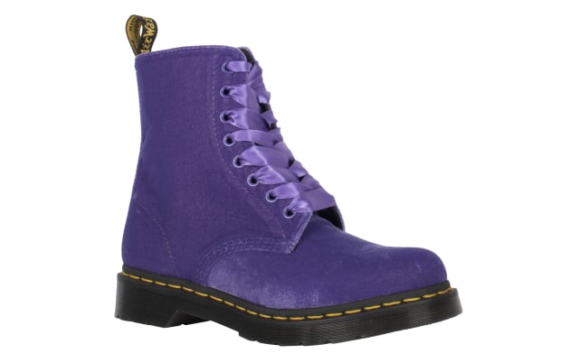 purple sparkle doc martens