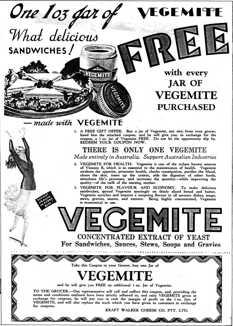 Vegemite in the 20s
