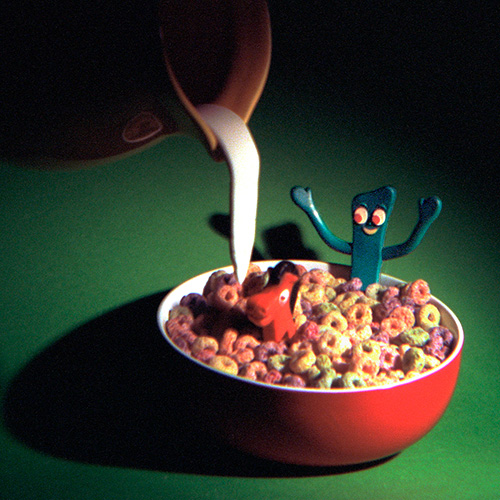 Big Breakfast Adventure, an image by photographer Peter Lang; part of the Playtime exhibition at Foto Riesel.