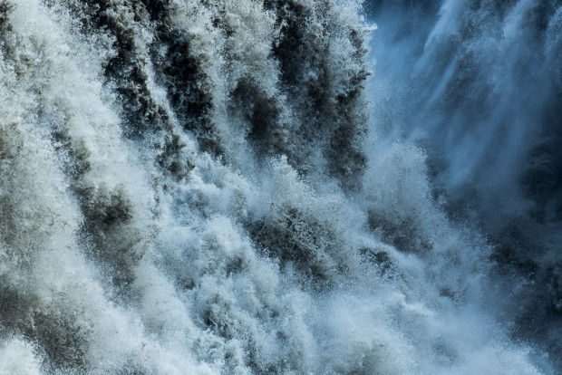 The winning image in our 'Water' category showed the power inherent in a massive cascading waterfall in Iceland. Image by Charlotte Goss.