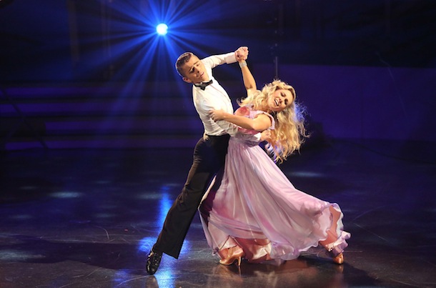 Eden Petrovski dancing with Michael Dameski.