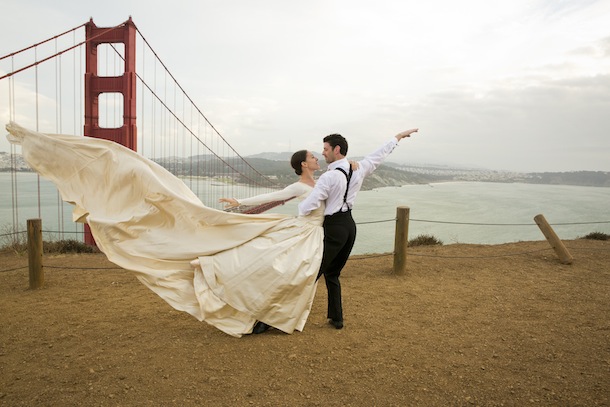 Leanne Stojmenov and Andrew Killian in San Francisco. Photo: Lisa Tomasetti.
