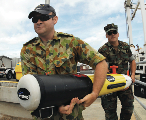 The USN and RAN have worked together on unmanned underwater technology in the past. Credit: Defence