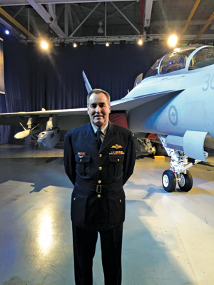 Former Chief of Air Force AIRMSHL Geoff Brown at the roll out ceremony in St. Louis. Credit: ADM Katherine Ziesing