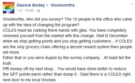 woolworths defends ditching qantas loyalty scheme despite customer everyday rewards woolworths qantas frequent flyer