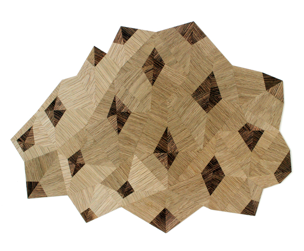 Chelsea Lemon, Pinecone Panel, Tasmanian blackwood and American white oak, 2015