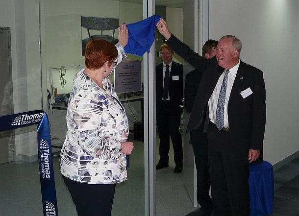 The Minister formally opens the EESI hub. Credit: ADM Patrick Durrant